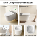 Wall-Mounted Smart Toilet | Sleek Rimless Design & Space-Saving Hygiene - 图片 4