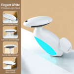 360° Flexible Pull-Out Bathroom Faucet with LED Ambient Light - 图片 3