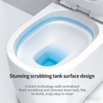 One-Piece Modern Siphonic Toilet | Antibacterial, Powerful Flush & Easy Clean - 图片 3