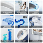 One-Piece Modern Siphonic Toilet | Antibacterial, Powerful Flush & Easy Clean - 图片 2