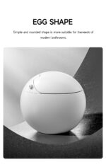 Egg-Shaped One-Piece Smart Toilet | Modern Minimalist Design & Premium Comfort