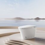 Modern One-Piece Floor-Mounted Smart Toilet | Sleek Design & Intelligent Comfort