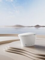 Modern One-Piece Floor-Mounted Smart Toilet | Sleek Design & Intelligent Comfort