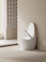 Sleek One-Piece Floor-Mounted Toilet | Minimalist Design, Easy Clean & Durable - 图片 4