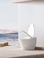 Sleek Floor-Mounted Toilet - Minimalist & Hygienic - 图片 3