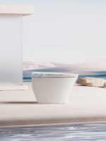 Sleek Floor-Mounted Toilet - Minimalist & Hygienic - 图片 2