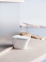 Sleek Floor-Mounted Toilet - Minimalist & Hygienic