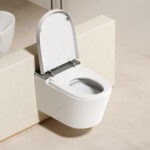 Wall-Mounted Smart Toilet | Sleek Rimless Design & Space-Saving Hygiene - 图片 3